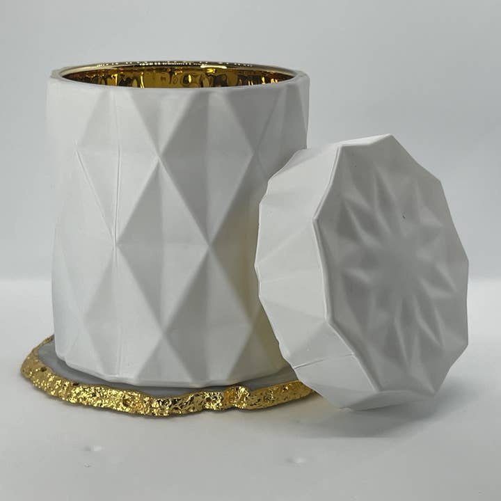 Luxury Vessel (Gold Interior) for wholesale by Ivy Angel Candle Co