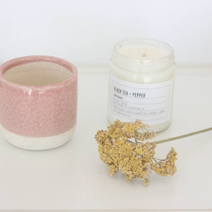 Sprout & About - Wholesale Plant Pot - Mini Blush Pink Ceramic Planter Pot with Crackle Glaze