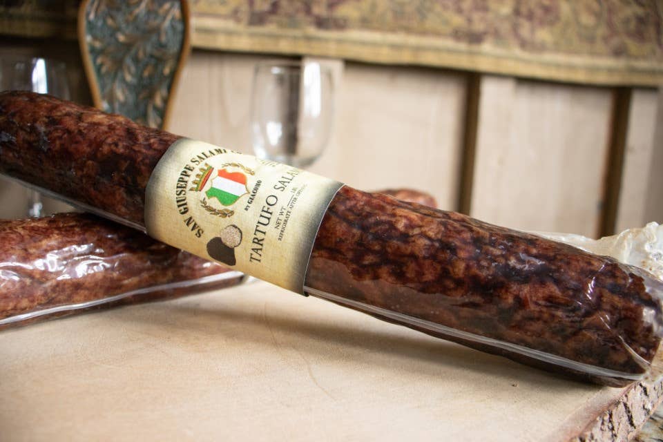 San Giuseppe Salami Co - Wholesale Salami - Italian Hard Salami — Tartufo Salami, 1.25Lb.1