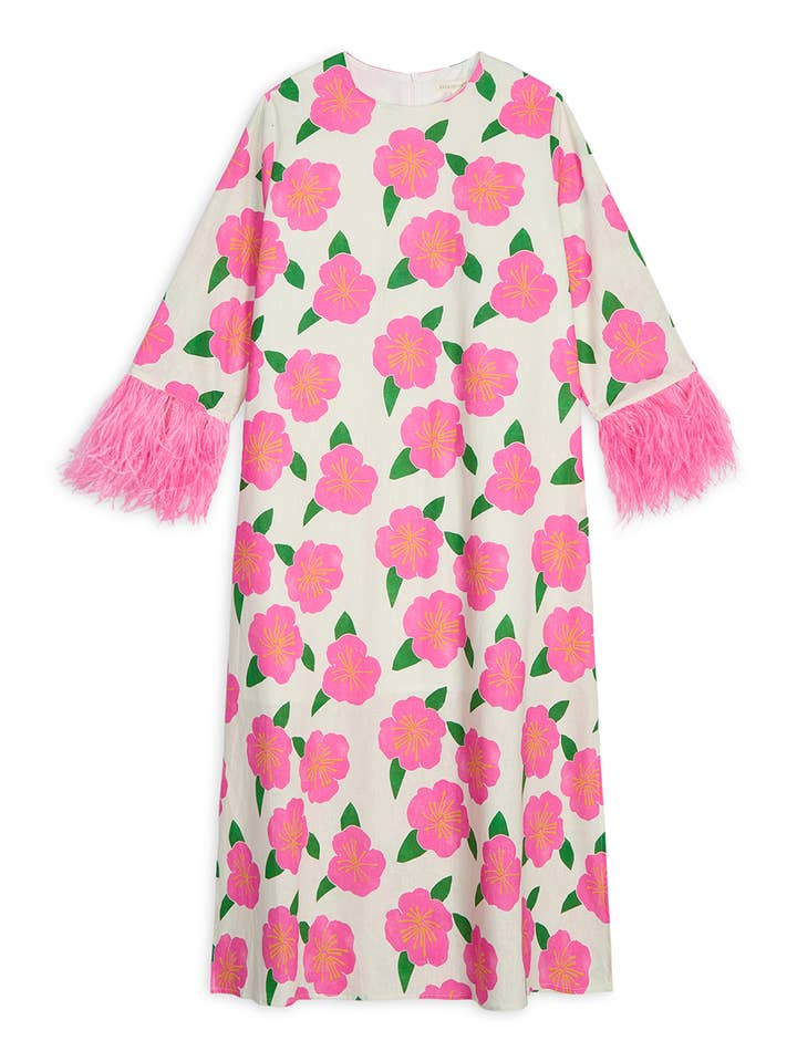 Kathleen Maeve - Wholesale Kaftan - Women's - Dolly Feather Kaftan | Hibiscus