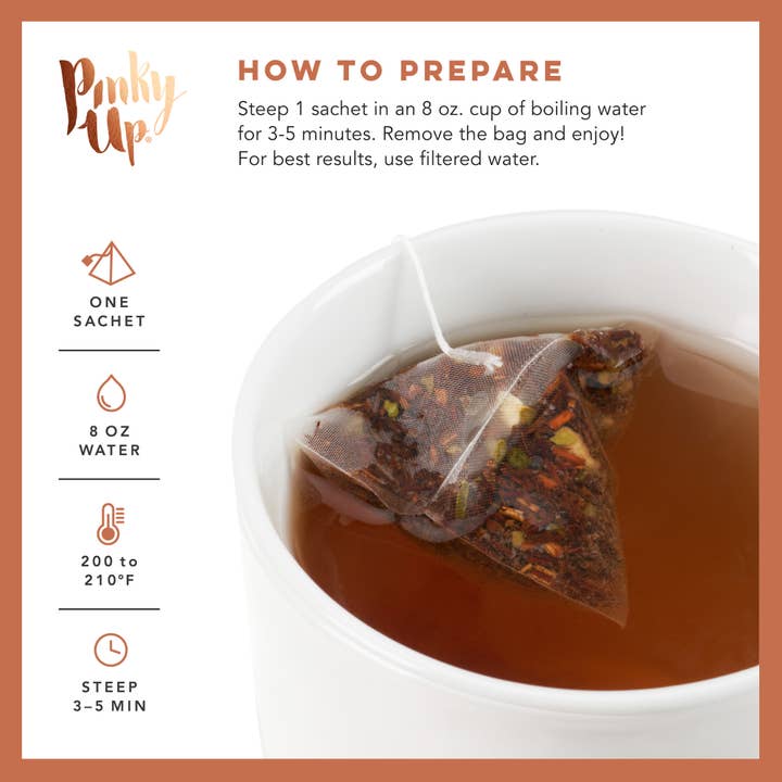 Pinky Up - Wholesale Tea Bags - Hot Toddy Rooibos Tea 15 Sachets6