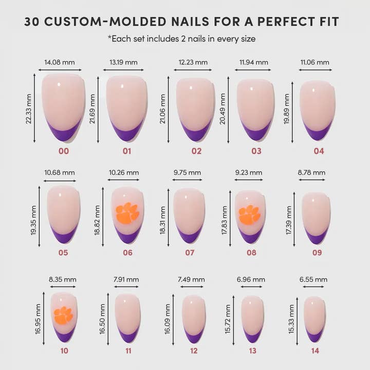 Glamnetic - Wholesale Press-On/Fake Nails - Glamnetic x Fanatics The Collegiate Press-On Nail Collection47