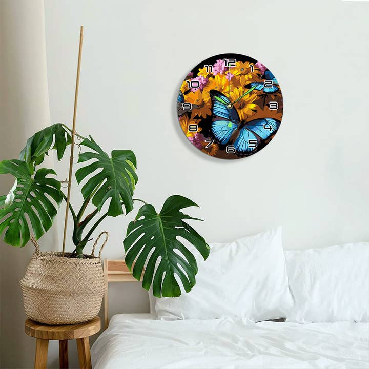 Paint Your Numbers - Wholesale DIY Craft Kit - Paint the Moment – Butterfly Bloom Clock Kit29