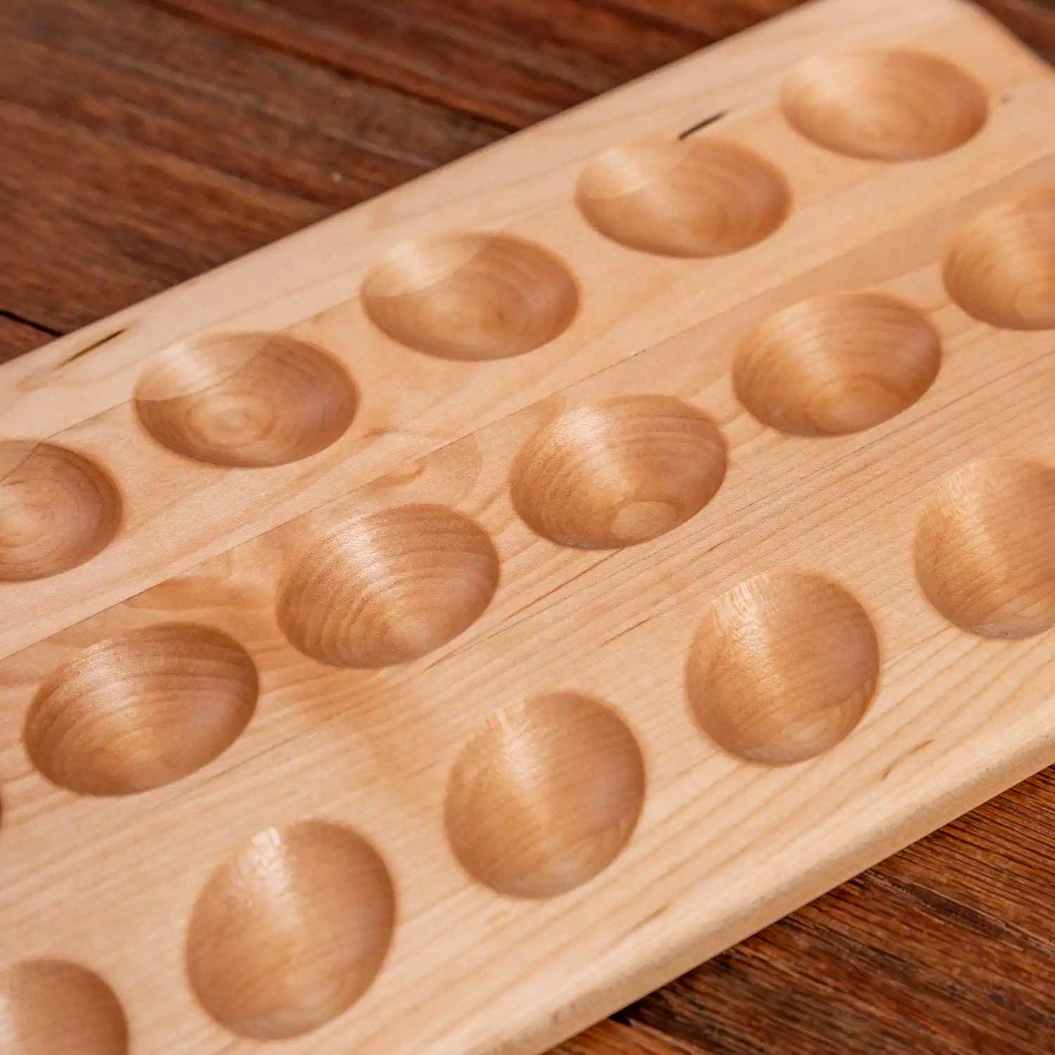 Laurel Mercantile - Wholesale Egg Cup/Holder - Maple Deviled Egg Tray | 18 egg2
