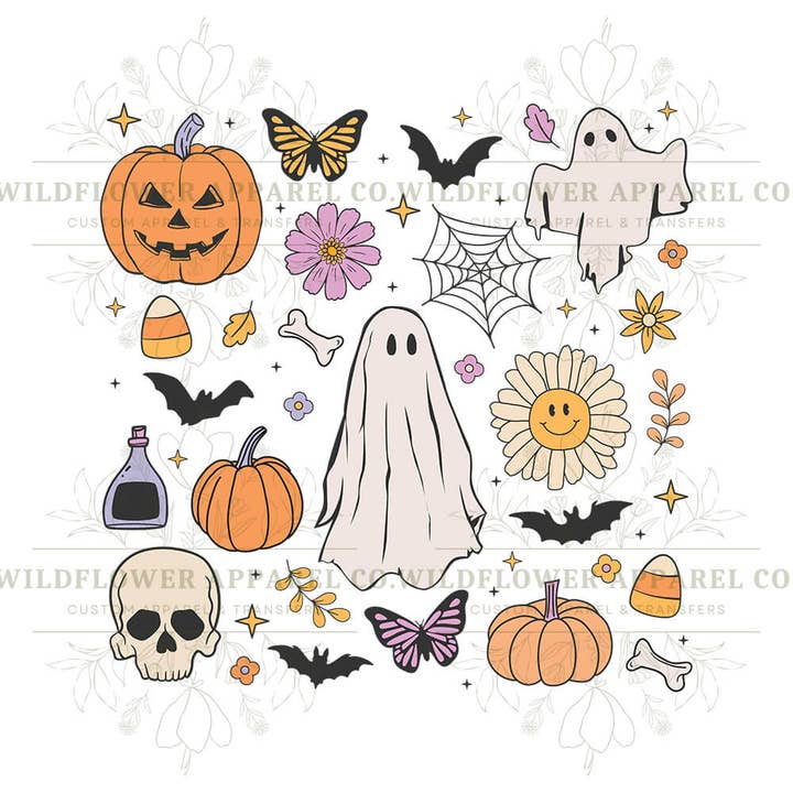Colagem de Halloween por atacado de Wildflower Apparel Co.