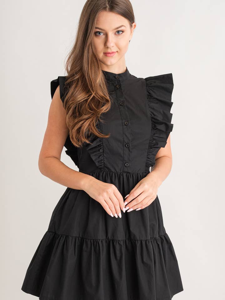 Mini-robe à volants LT-7026 pour la vente par LoveTHIS