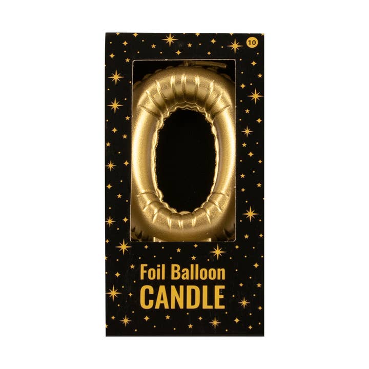 PD Party - Wholesale Cake Candle - Foil balloon candle gold - 02