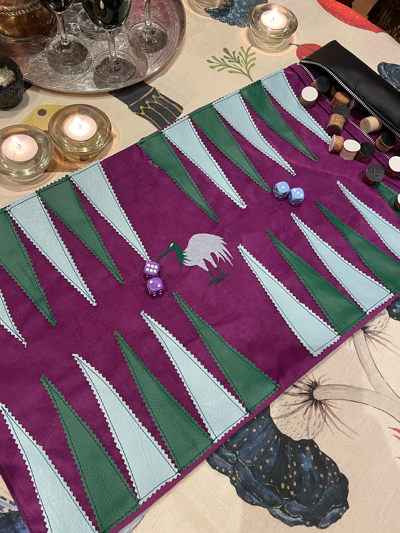 Bell Hutley – wholesale Board game – Kodai Bird Travel Backgammon Board3