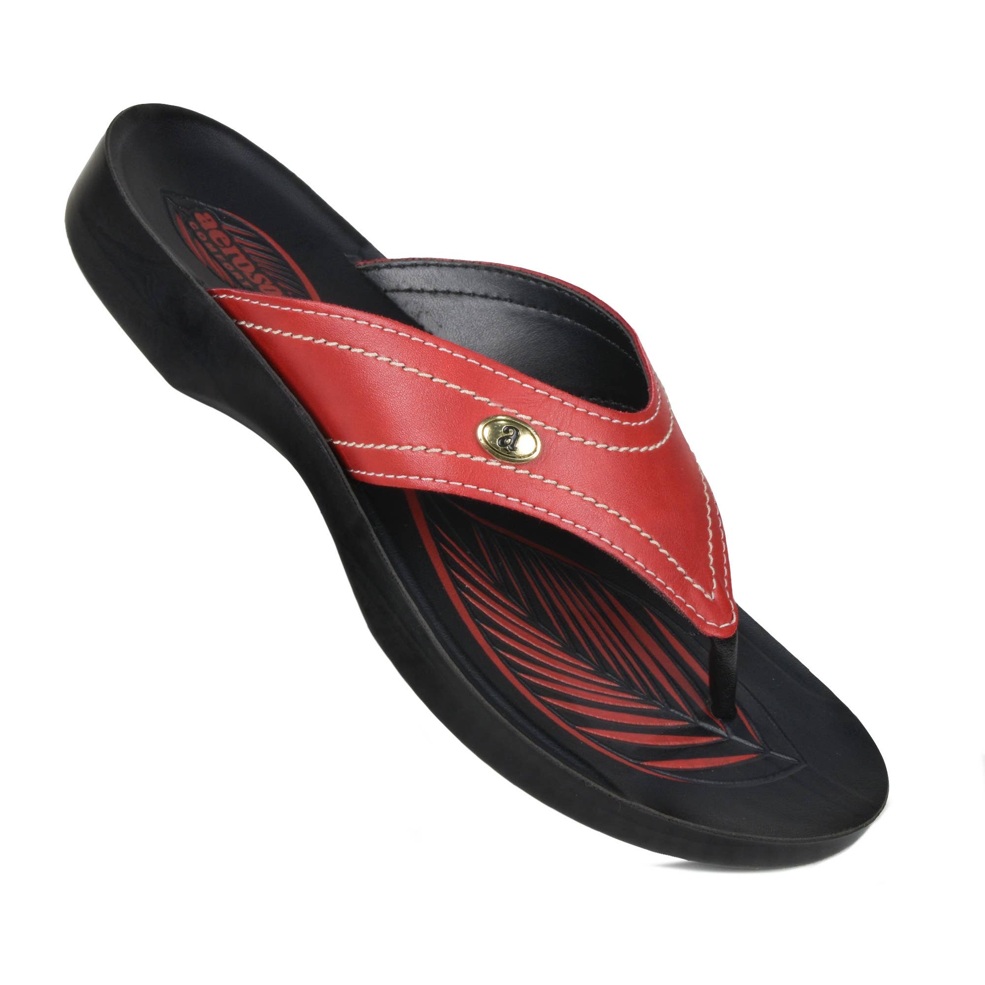 AEROSOFTFOOTWEAR - Wholesale Flip Flops - Women's - Aerosoft - Tendril Thong Flip Flops For Women1