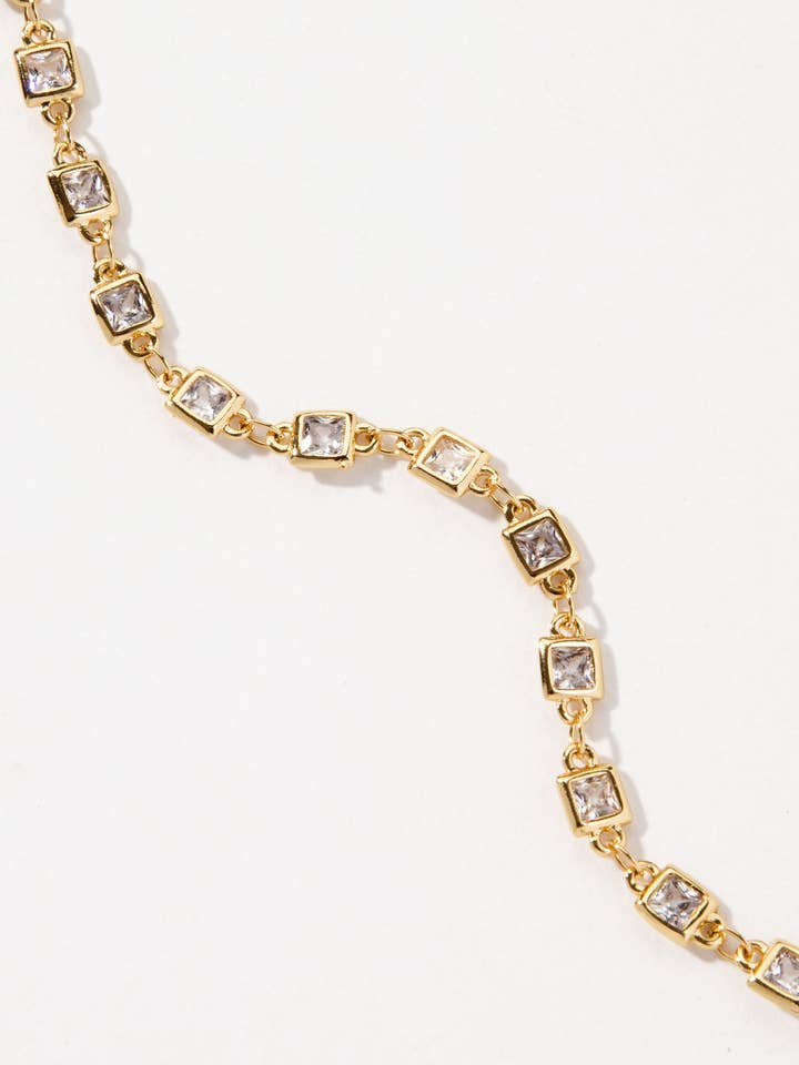 Grid Spectrum CZ krage kedja skiktning halsband för wholesale av Luna Norte