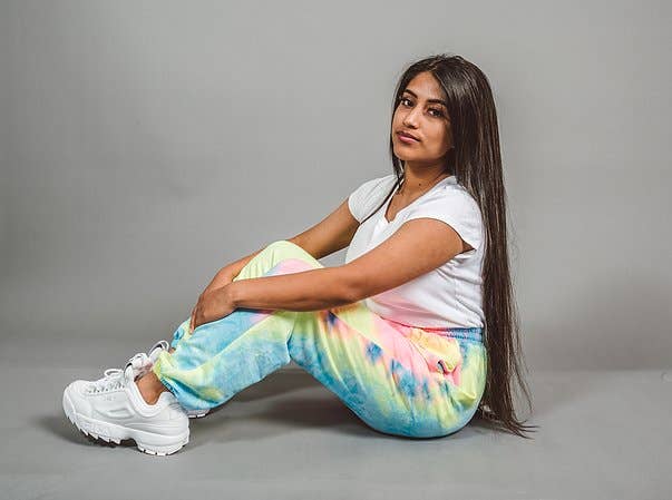 Bright Tie Dye Candy Coated Joggers for wholesale on Faire1