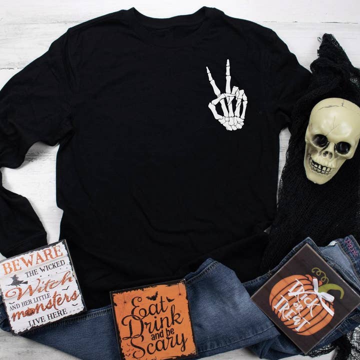 Moletom Skeleton Peace por atacado de Exclusive Thredz