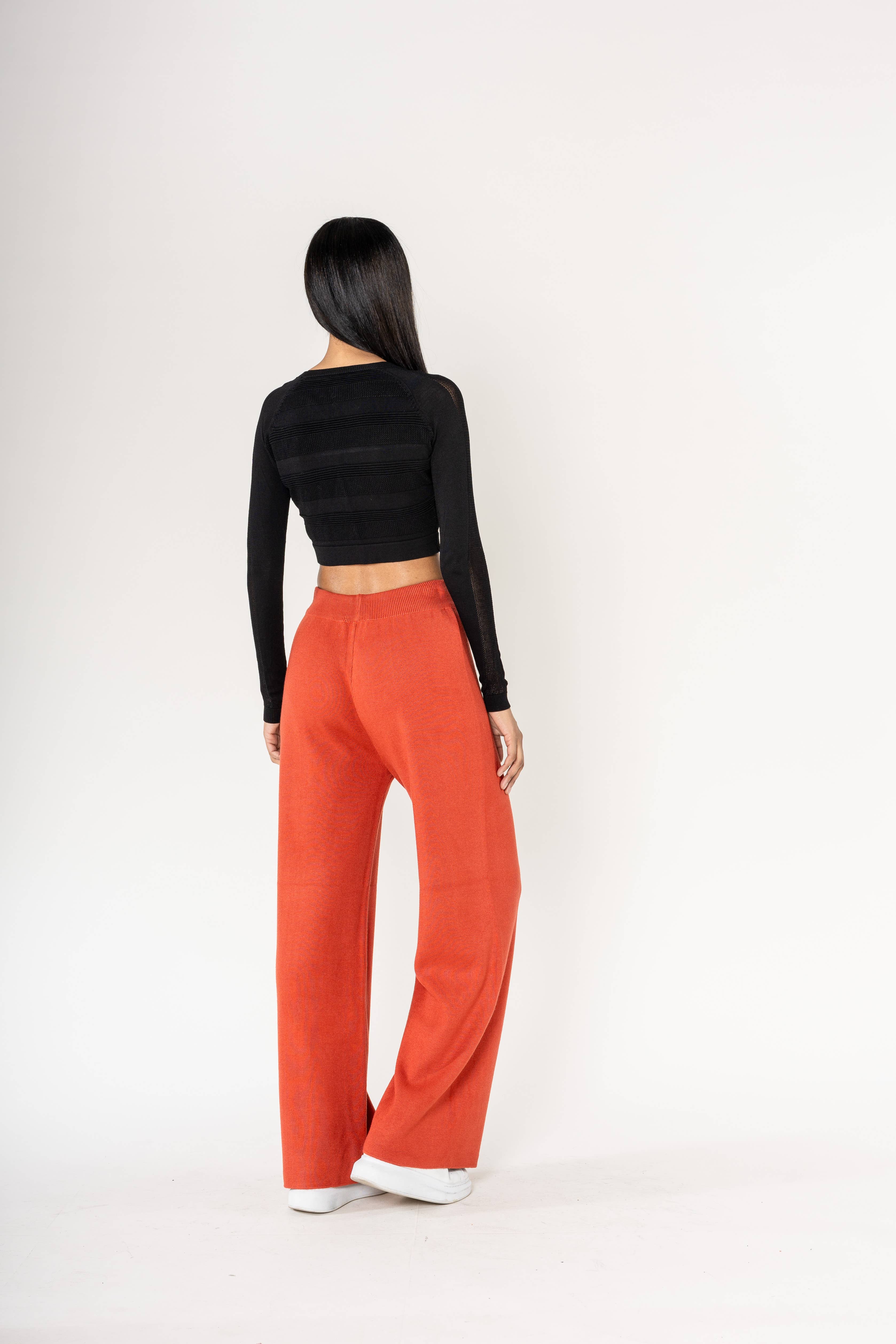 Nina Carter – Engroshandel Bukser - Dame – F025 Flared Cocooning Comfort-strikbukser40