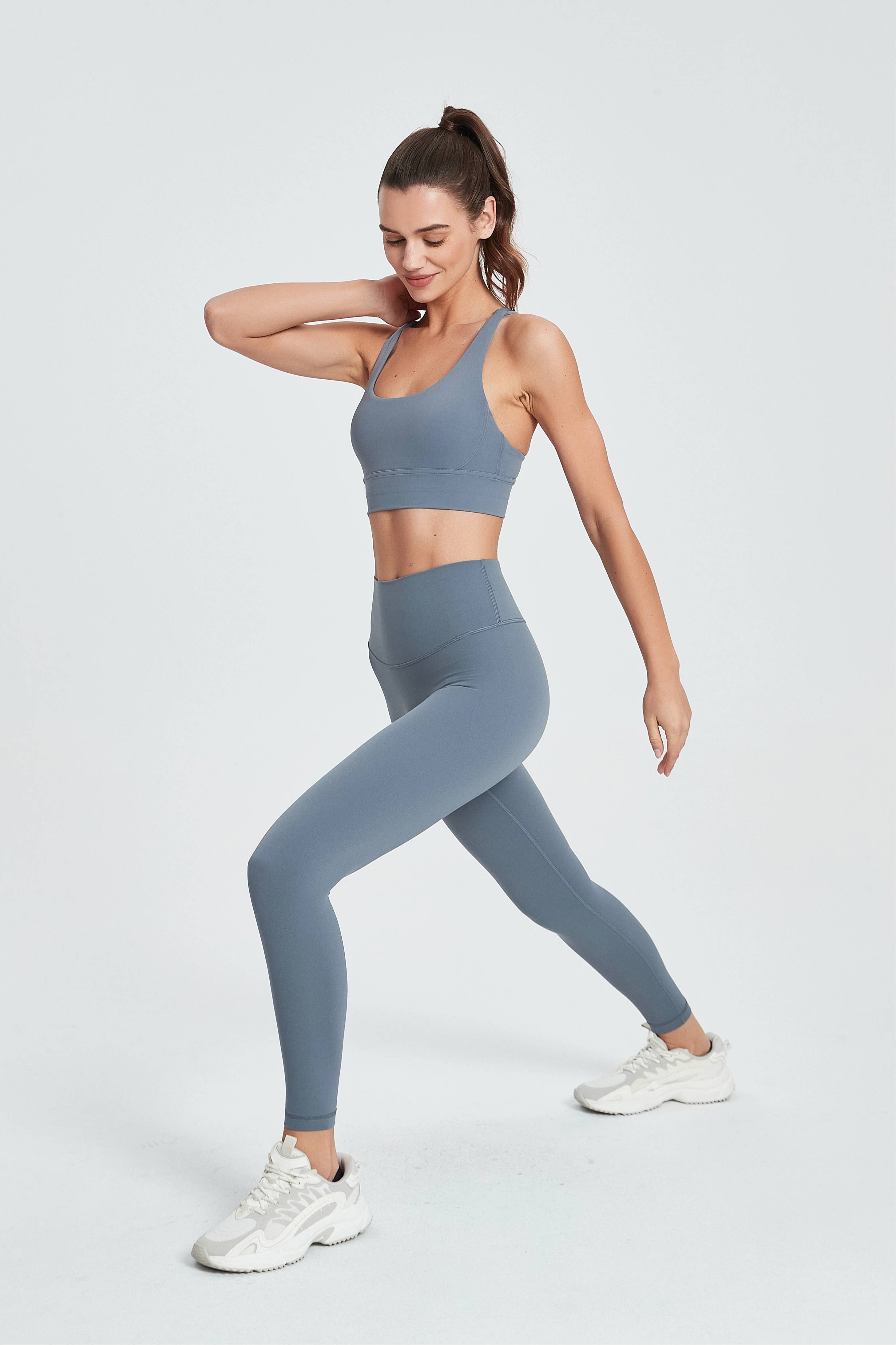 91thelabel - Wholesale Activewear Set - Women's - Isabella Strappy Back Sports Bra & Legging Activewear Set 8