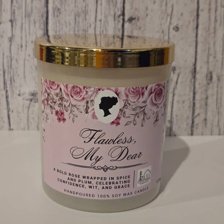 Flawless, My Dear Soy Candle Bridgerton Inspired for wholesale by Little Barn Homestead Bath and Body