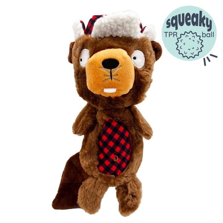 Slappies® Ralphie Beaver Dog Toy for wholesale by Huxley & Kent