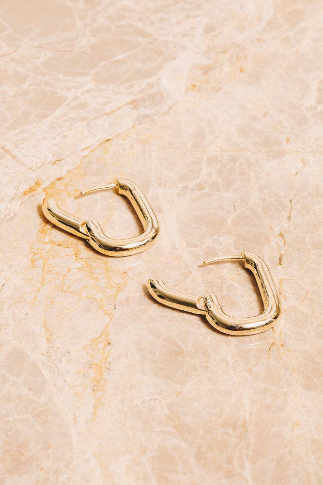 Janna Conner - Wholesale Huggie Earrings - Addie Huggie Hoops | 18k Gold Plating6