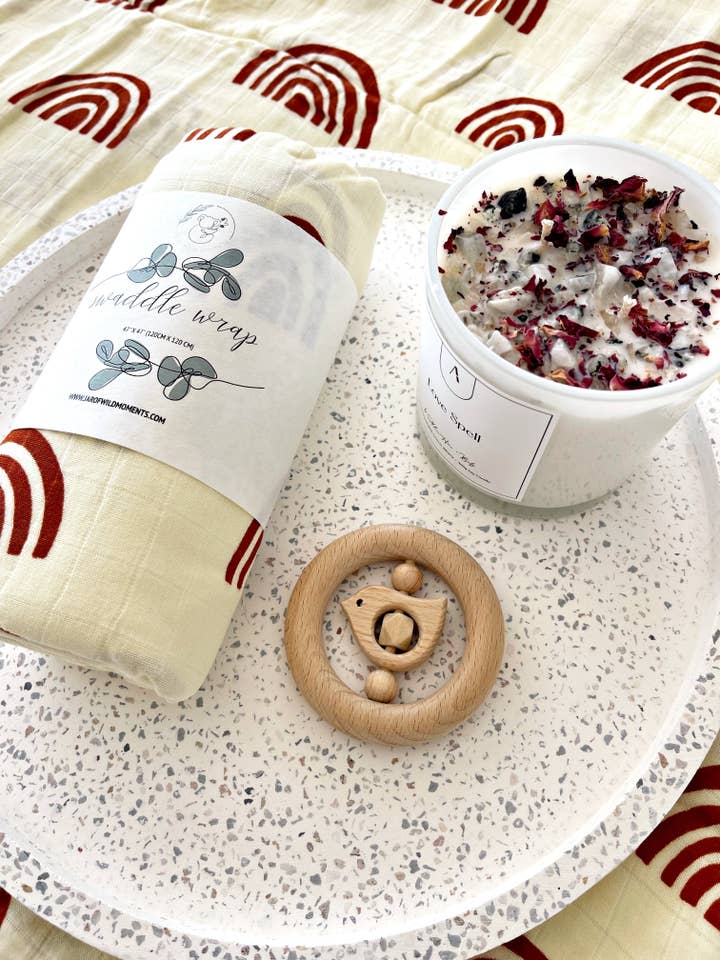 JAR OF WILD MOMENTS - Wholesale Swaddle – Baby - BABY MUSLIN SWADDLE - RAINBOW2