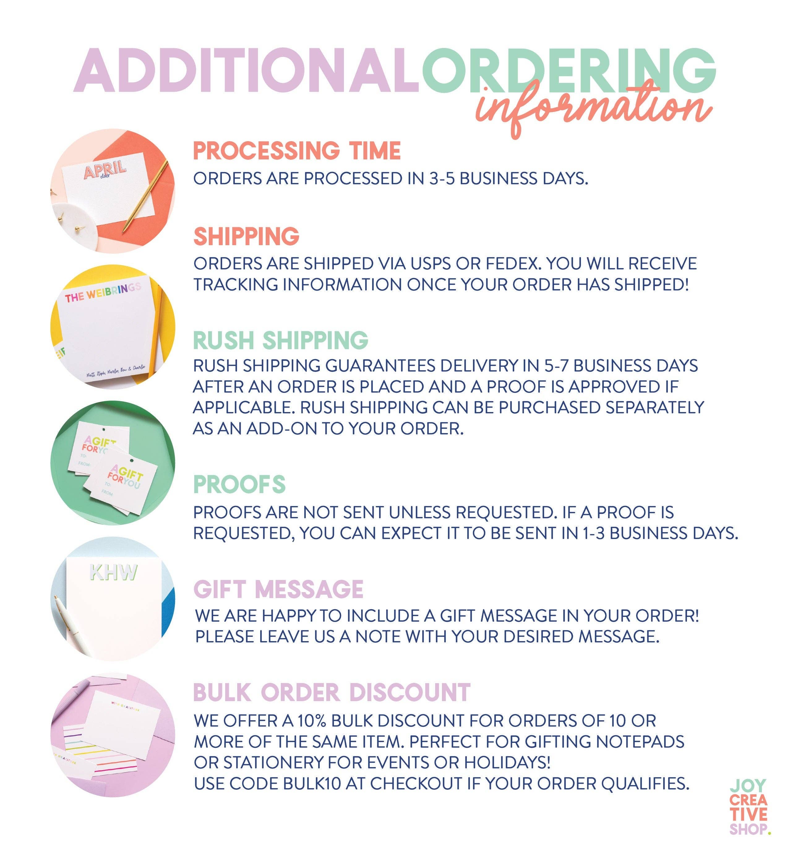 Joy Creative Shop - Wholesale Notepad - Grocery Meal Planning Notepad3