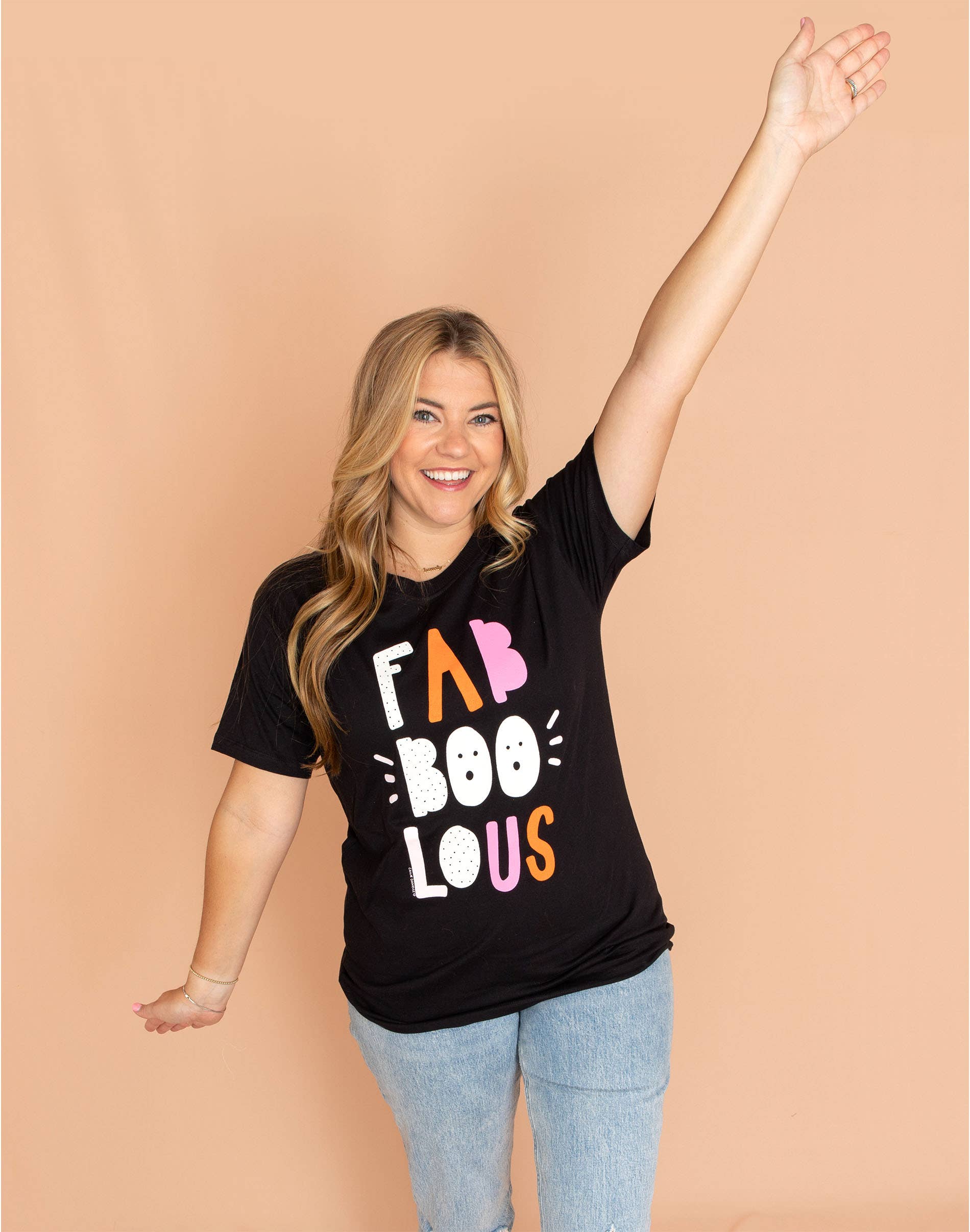 Callie Danielle - Wholesale T-shirt met print - Dames - Fab-boo-lous Callie Tee - Zwart2