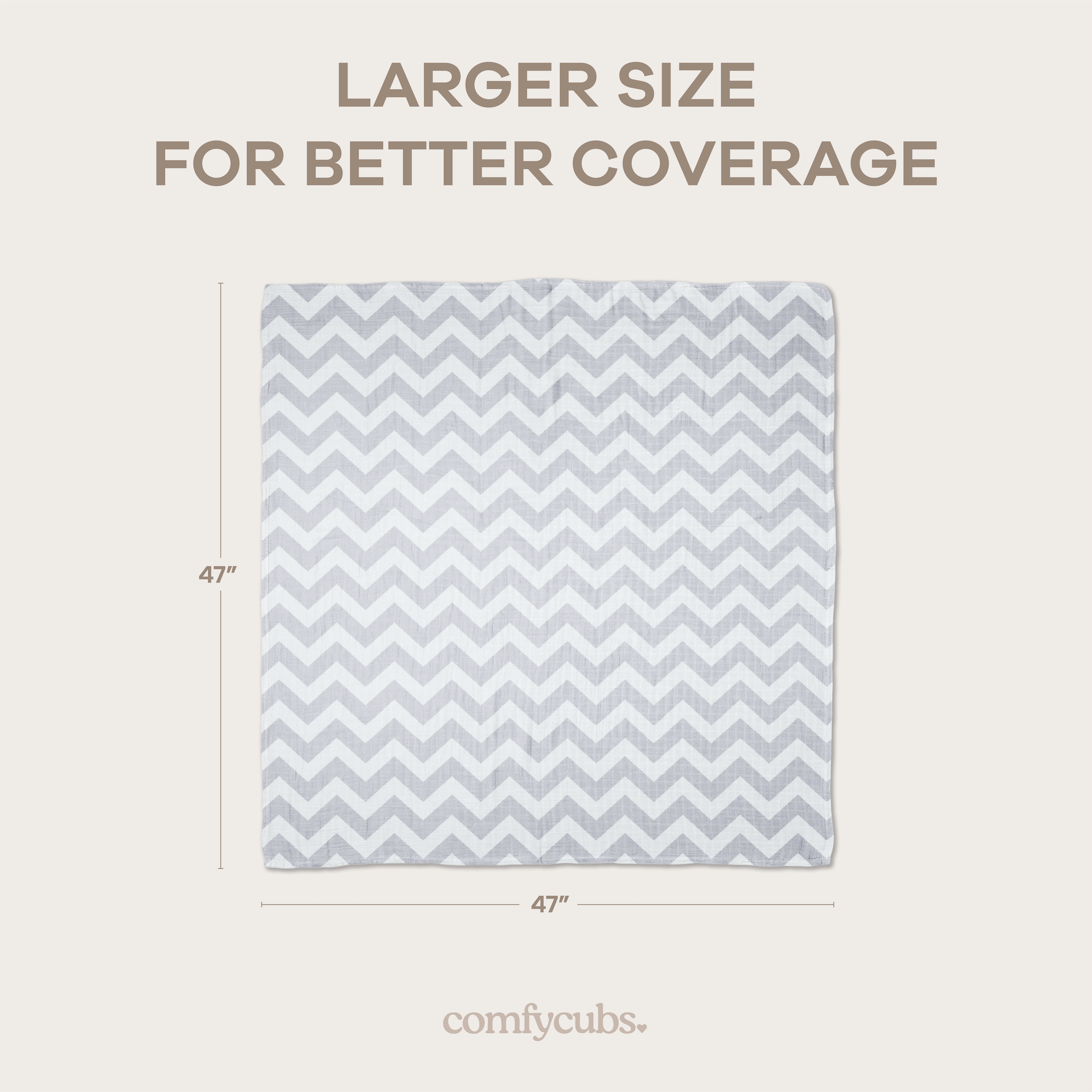 Comfy Cubs - Vente Lange – bébé - Couvertures d'emmaillotage en mousseline, lot de 4, 47" x 47" par Comfy Cubs43