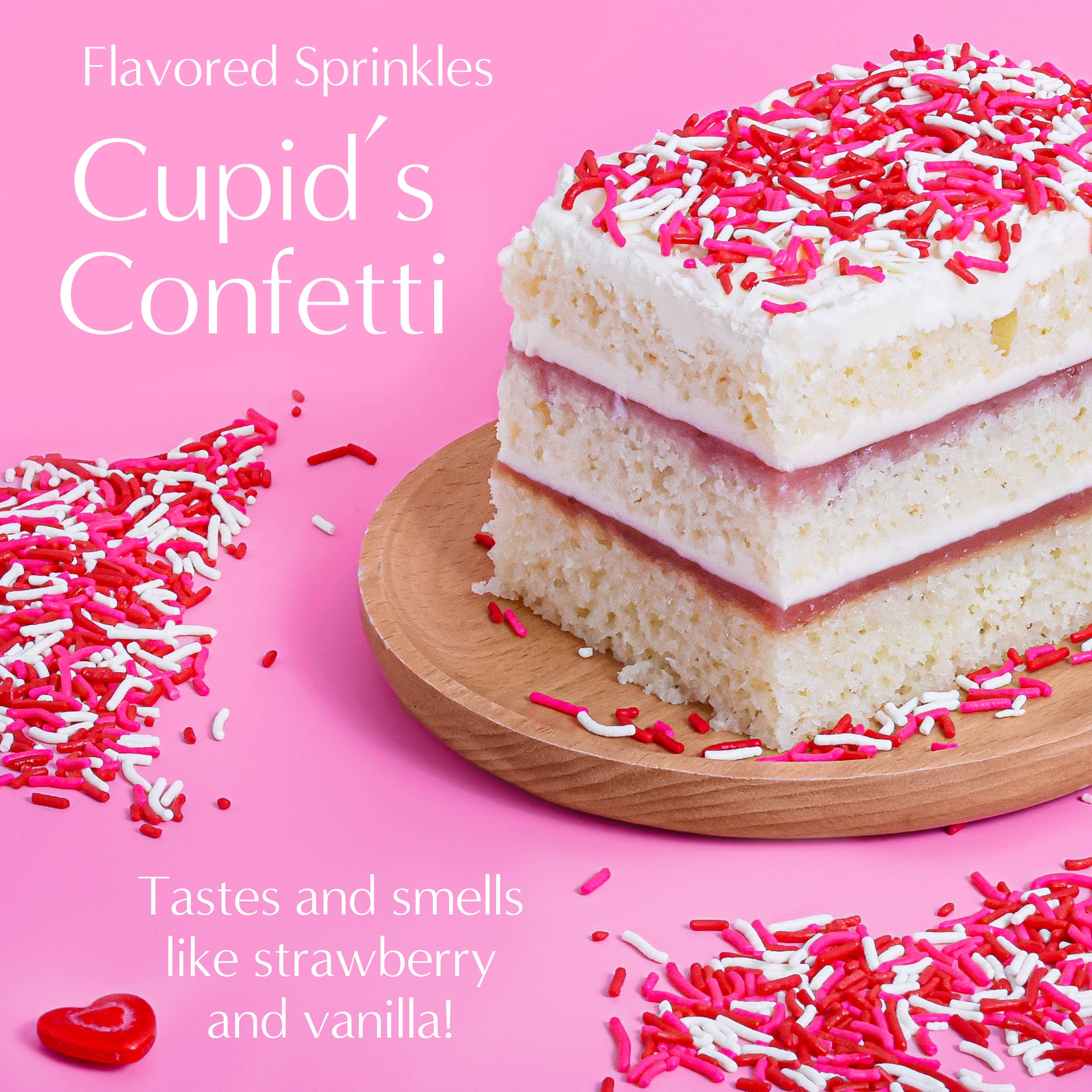 Sprinklemania - Vente Confettis pour gâteau - Sprinklemania Sprinkles : Confettis de Cupidon 198g2
