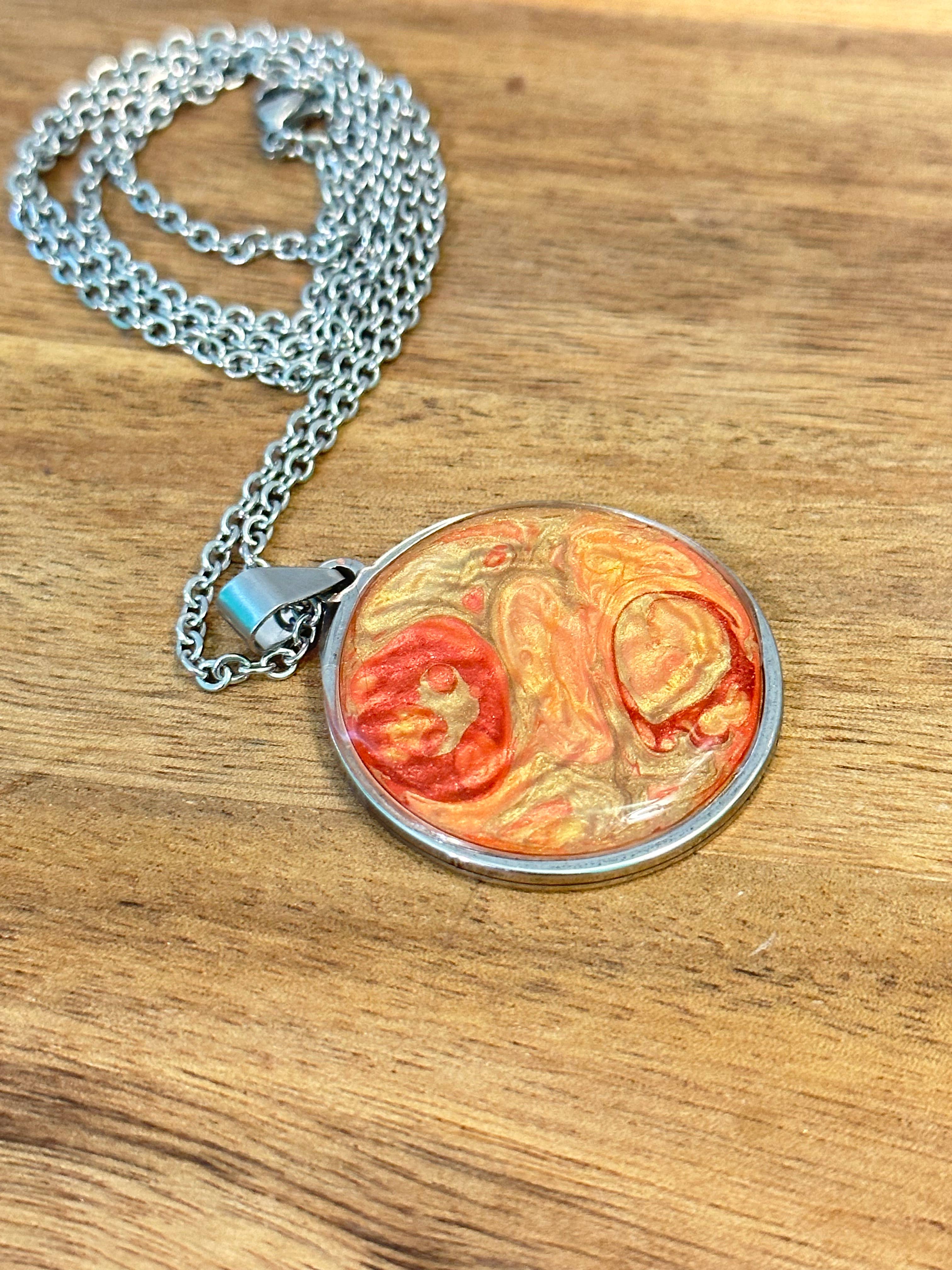 Three Dandelion Wishes - Wholesale Pendant/Charm Necklace - Hand Painted Pendant Necklace7