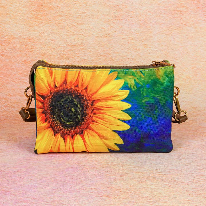 Solsikke Crossbody taske lyser hverdagsoutfits op. for engroshandel hos ANNGOTI