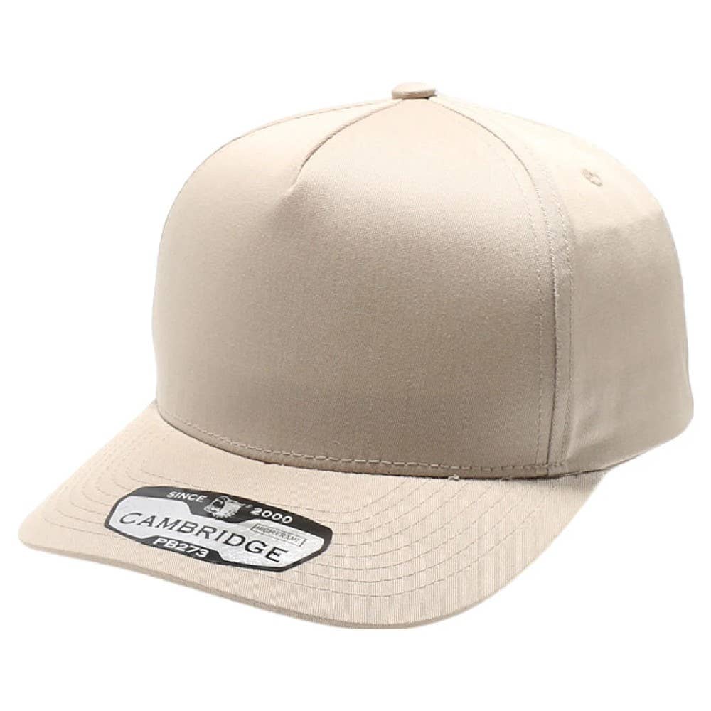 DOBBI - Wholesale Flat Brim Cap - Unisex - CAMBRIDGE 5 PANEL HIGH FRAME12