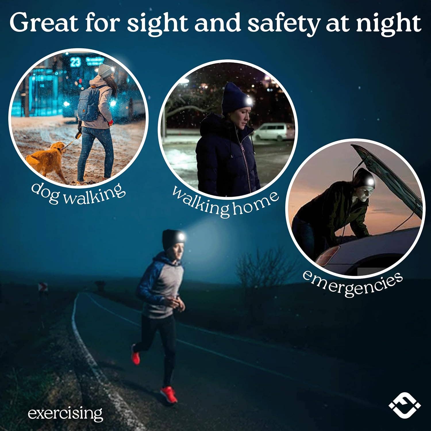 Funky Junque - Wholesale Beanie - Unisex - LED Light Rechargeable Headlamp Beanie6