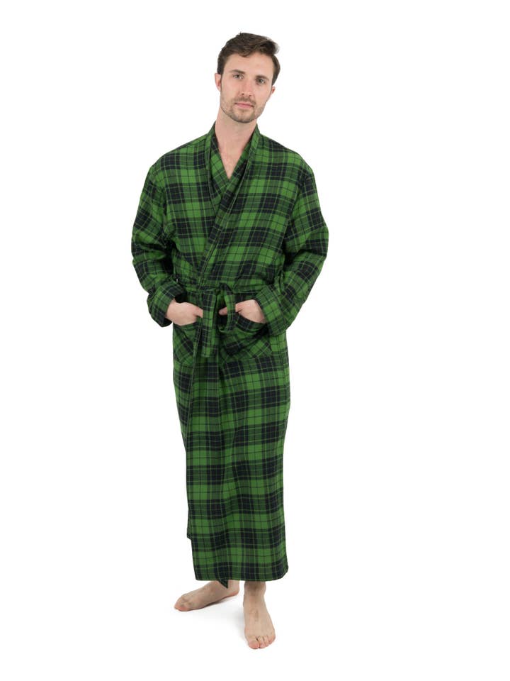 Leveret Pajamas - Wholesale Robe - Men's - Mens Flannel Robe for Winter5