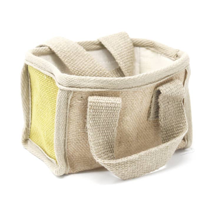 Mini Shopping Basket - 16x10x12cm - Olive for wholesale by Ancient Wisdom