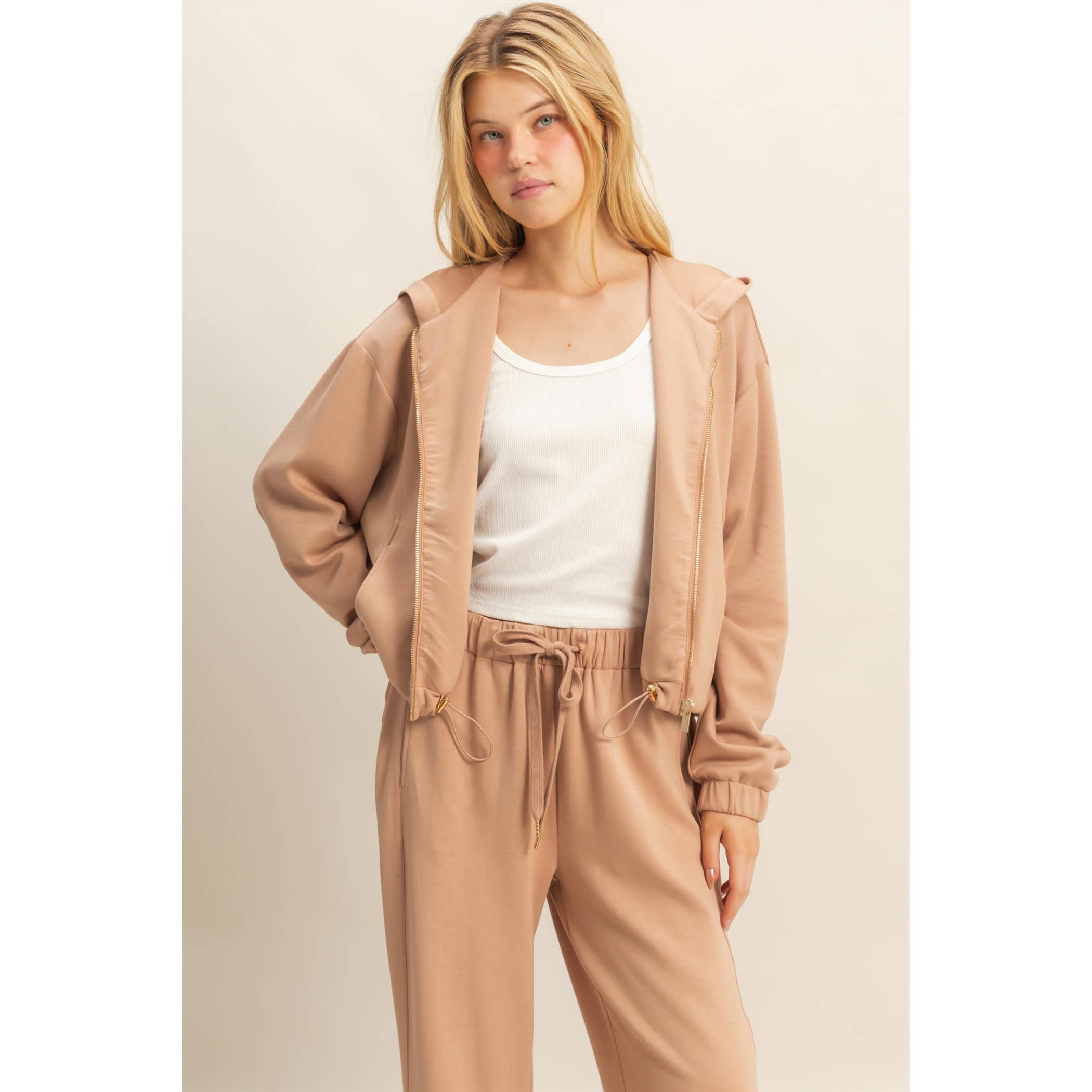 HYFVE - Vente Sweat à capuche – femme - Sweat à capuche zippé décontracté chic14