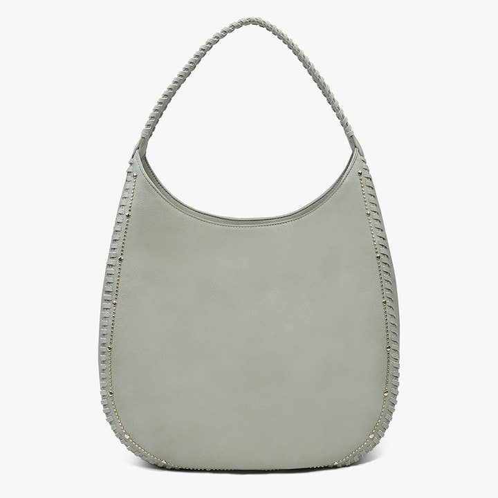 Jen & Co. - Wholesale Shoulder Bag - Women's - M2426 Leslie Studded Whipstitch Hobo8