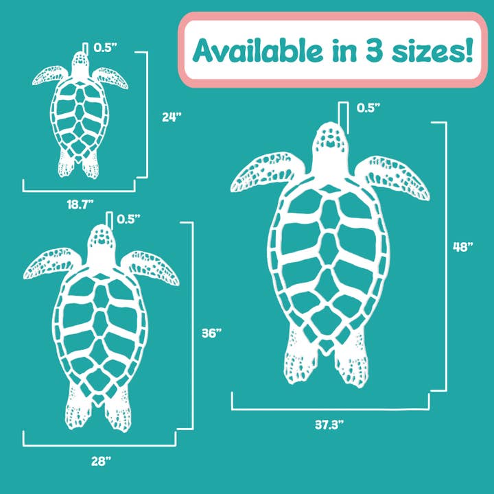 JennyGems - Wholesale Wall Accent - Sea Turtle Wall Decor for Beach House, Patio, Fence1