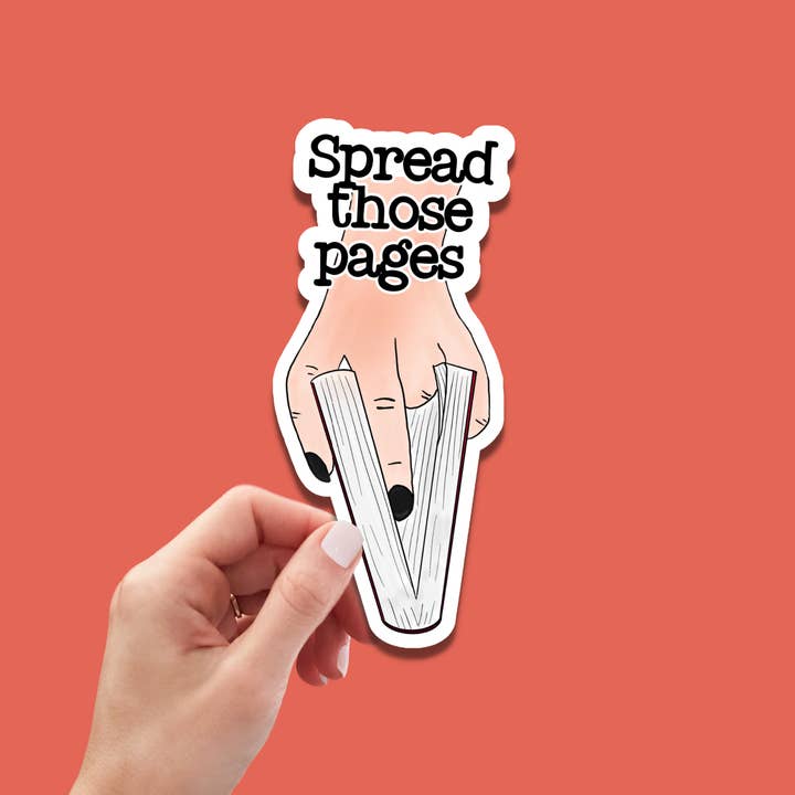 Stickers Art & Co - Wholesale Sticker - Spread Those Pages Sticker Book Club / Waterproof