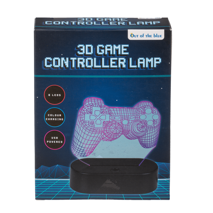 Out of the blue KG – Großhandel Akzent-/Schreibtischleuchte – 3D-Lampe, Gamecontroller, mit 6 LEDs,1