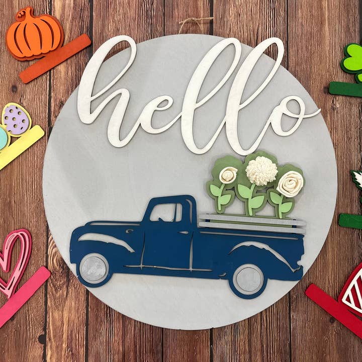 Sæsonbestemt lastbildørhæng med udskiftelige dele P13040 for engroshandel hos Paisley Grace Makery