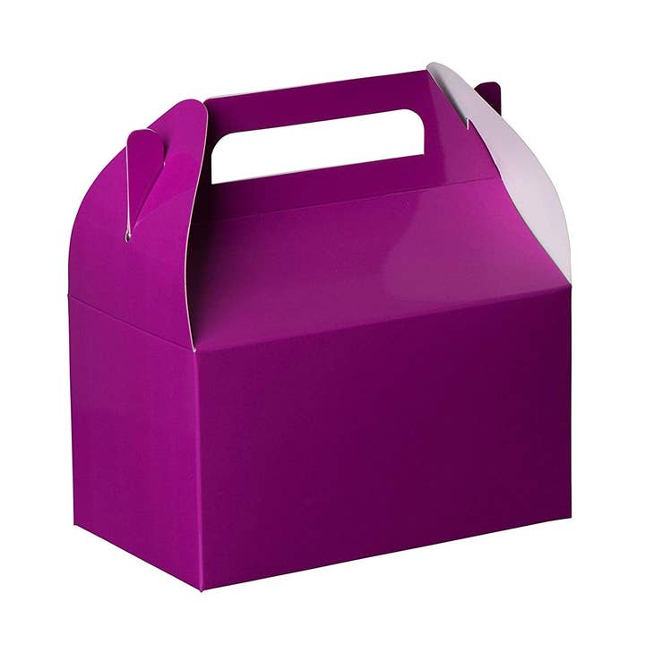 Party Favors Paper Treat Boxes 10 Pack Purple and Black for wholesale by Hammont