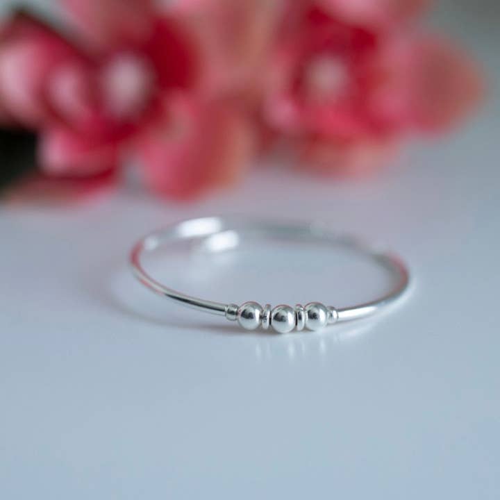 Classic-Amberlyn Trois perles en argent sterling au centre pour la vente par Chappy Girls