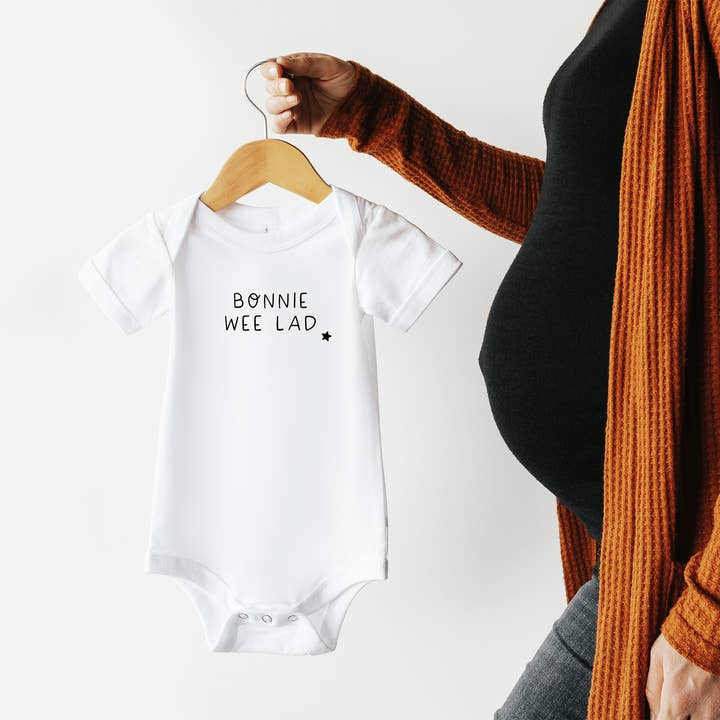 Snappy Crocodile Designs – wholesale Bodysuit (non-footed) – Baby – Scottish Bonnie Wee Lad Baby Wear