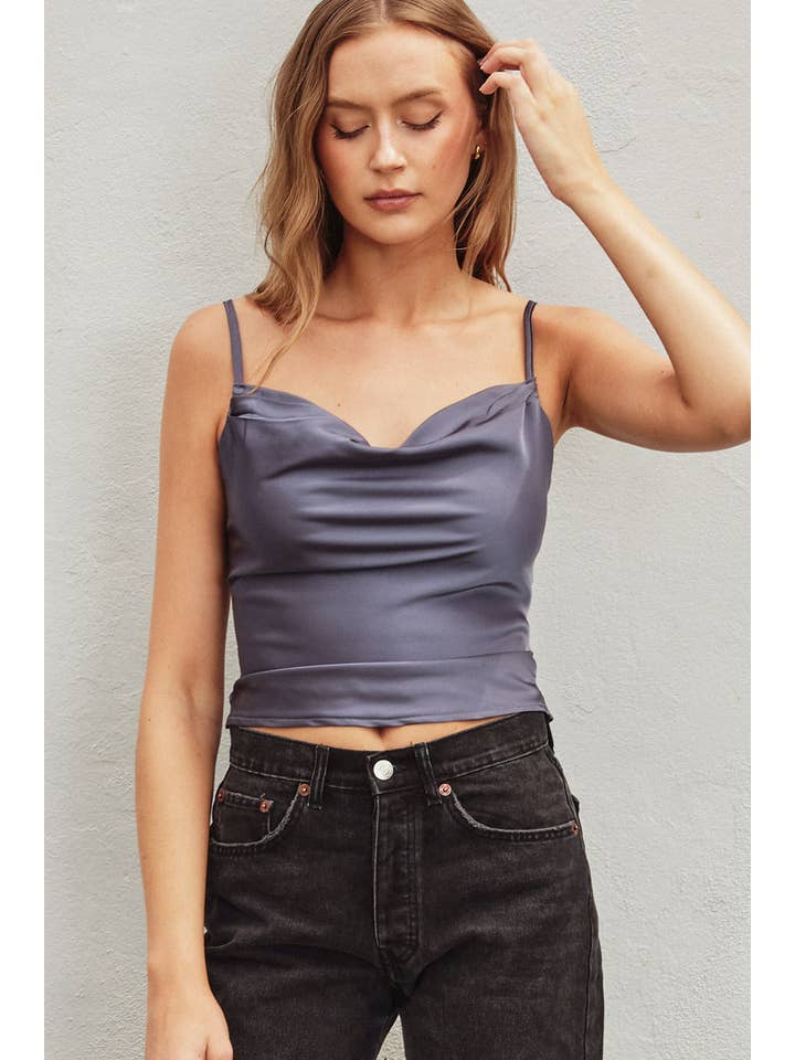 Dress Forum - Wholesale Camisole - Dames - Satijnen camitop met ronde hals (1)10