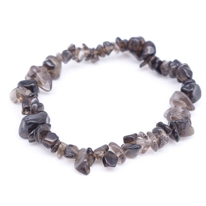Baroque Smoky Quartz Bead Bracelet for wholesale by Artisans de Madagascar
