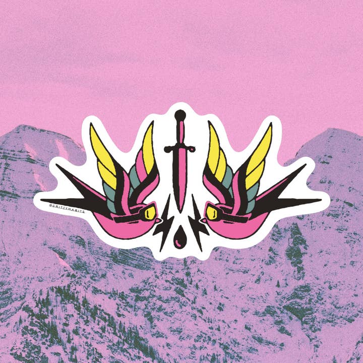 Autocolante Sendy Sparrow por atacado de Gritty Habits