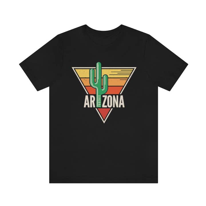State Arizona Cactus Souvenir T-Shirt for wholesale by Luluizy Designs Co.