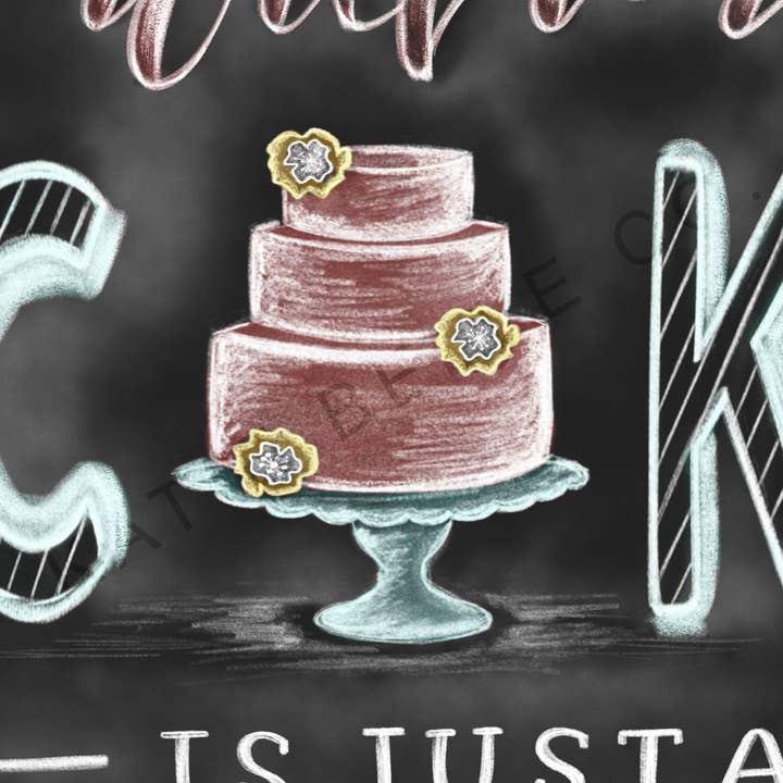 Katie Belle Co. - Vente Affiche d'art - Art du gâteau, décoration des fêtes, fête d'automne, anniversaire1