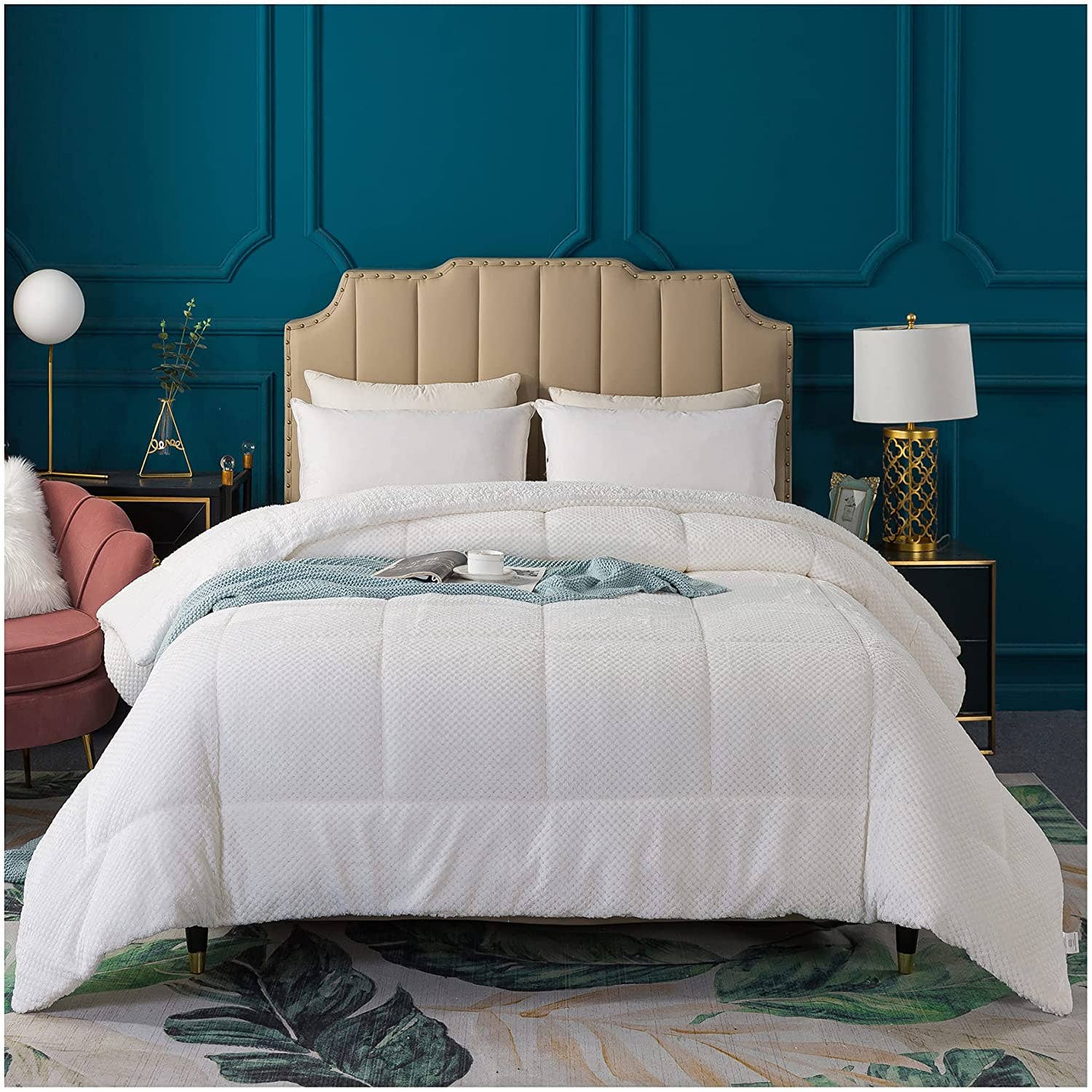 Kasentex – Großhandel Daunendecke – Kasentex Kuschelige Sherpa-Bettdecke mit Daunenalternative – Hervorragende Wärme3