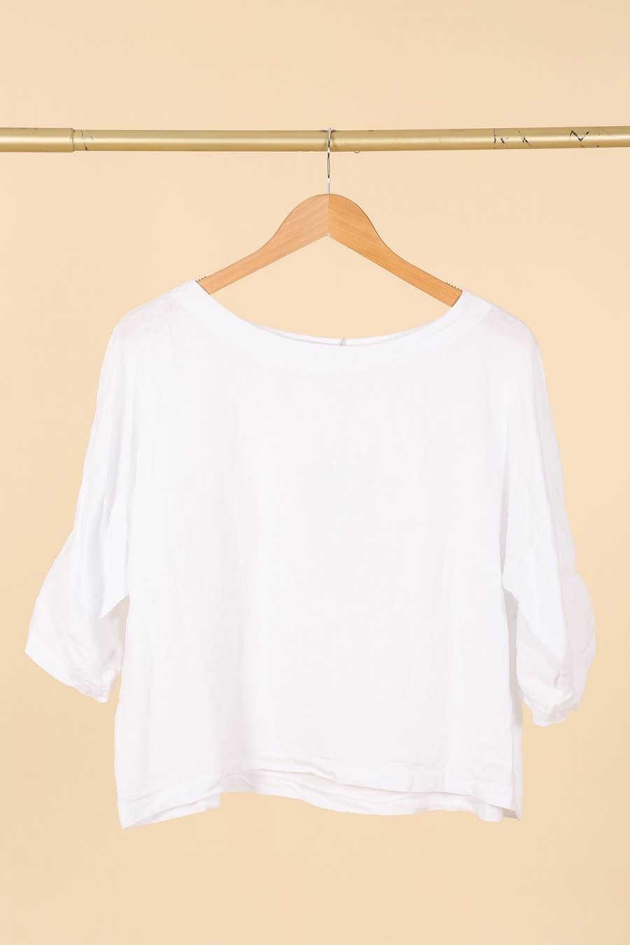 la maison des fibres naturelles - Wholesale Blouse - Women's - Round neck linen top 659005 100% linen15