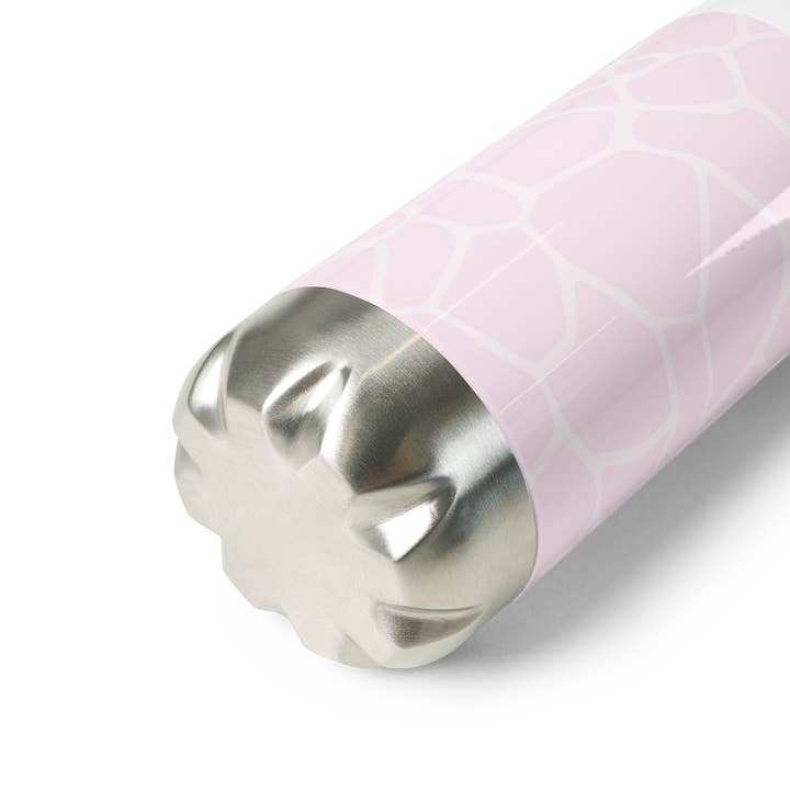 Leggybuddy - Venta al por mayor Botellas de agua - Botella de agua de acero inoxidable Giraffe Rosa3