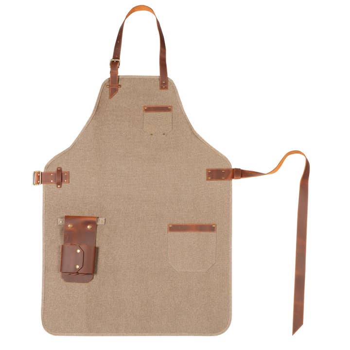Londo - Wholesale Apron - Otto Angelino Personalized Canvas Cooking Apron, Working Apron with Customization, Workshop Apron with Pockets, Woodworking Apron with Tool Pockets26